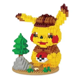 Pkm.store Pokemon Bausteine-Detektiv Pikachu Klemm Baustein Set (675 Bausteine)