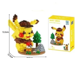 Pkm.store Pokemon Bausteine-Detektiv Pikachu Klemm Baustein Set (675 Bausteine)
