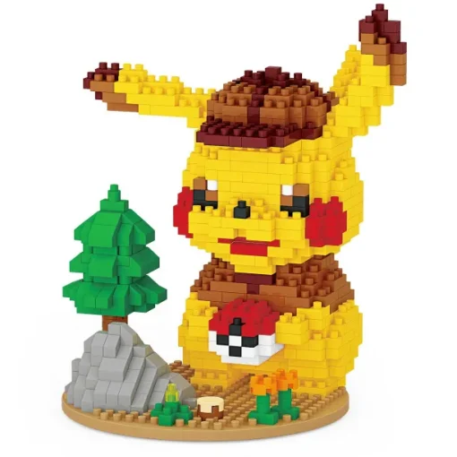 Pkm.store Pokemon Bausteine-Detektiv Pikachu Klemm Baustein Set (675 Bausteine)