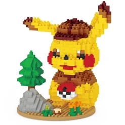 Pkm.store Detektiv Pikachu-Detektiv Pikachu Klemm Baustein Set (675 Bausteine)