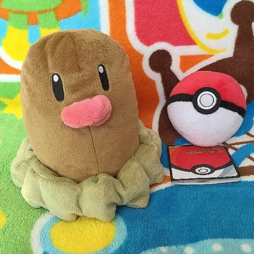 Pkm.store Pokemon Kuscheltiere-Digda Diglett Pluschtier (Ca. 15Cm)