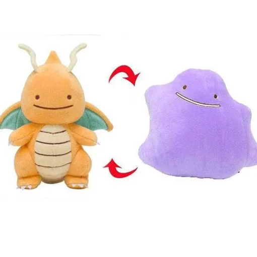 Pkm.store Pokemon Kuscheltiere-Ditto Plusch Transform Pokemon Stofftier Kuscheltier
