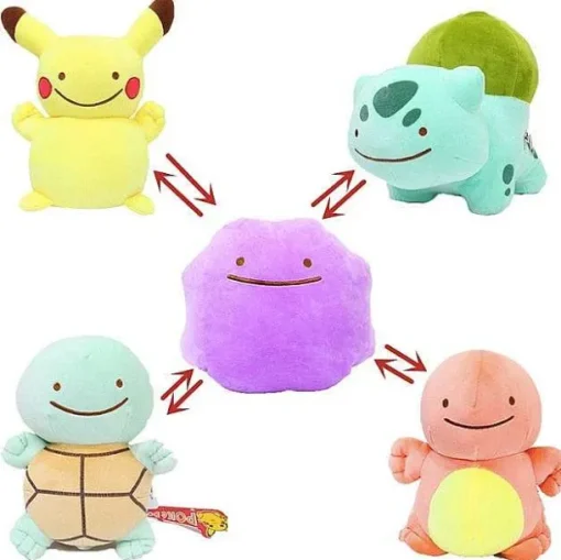 Pkm.store Pokemon Kuscheltiere-Ditto Plusch Transform Pokemon Stofftier Kuscheltier