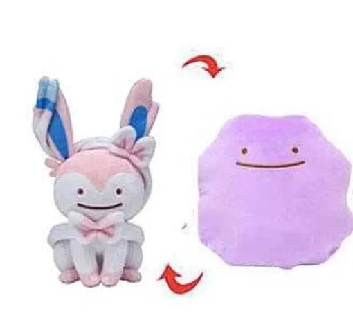 Pkm.store Pokemon Kuscheltiere-Ditto Plusch Transform Pokemon Stofftier Kuscheltier