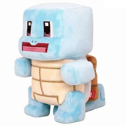 Pkm.store Pokemon Kuscheltiere-Eckige Pokemon Pluschies - Evoli, Pikachu, Enton, Schiggy, Pummeluff, Bisasam Im Pixel Look