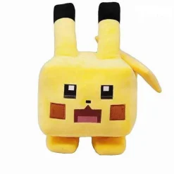 Pkm.store Pokemon Kuscheltiere-Eckige Pokemon Pluschies - Evoli, Pikachu, Enton, Schiggy, Pummeluff, Bisasam Im Pixel Look