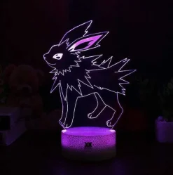 Pkm.store Pokemon Lampen & Nachtlichter-Eevee / Evoli 3D Led Lampe (9 Motive) Nachtlicht, Tischlampe