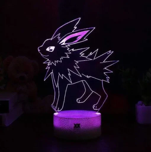 Pkm.store Pokemon Lampen & Nachtlichter-Eevee / Evoli 3D Led Lampe (9 Motive) Nachtlicht, Tischlampe