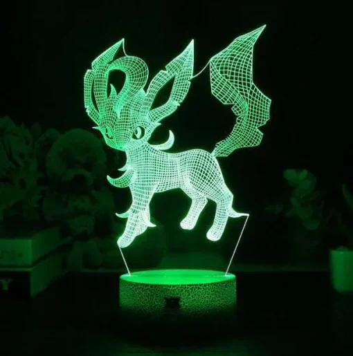 Pkm.store Pokemon Lampen & Nachtlichter-Eevee / Evoli 3D Led Lampe (9 Motive) Nachtlicht, Tischlampe