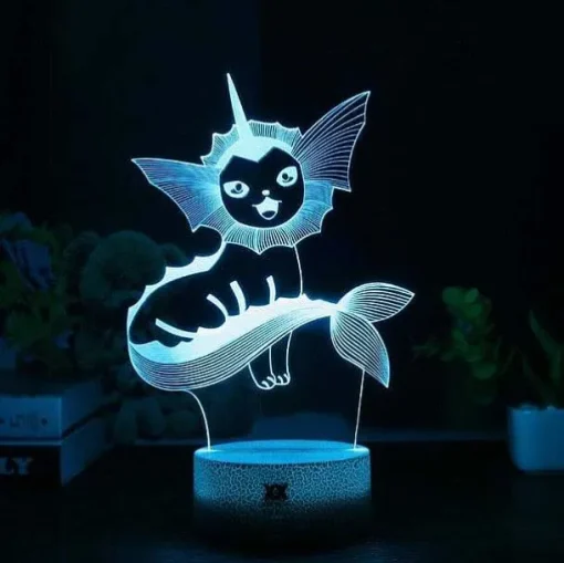 Pkm.store Pokemon Lampen & Nachtlichter-Eevee / Evoli 3D Led Lampe (9 Motive) Nachtlicht, Tischlampe