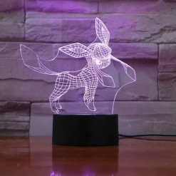 Pkm.store Pokemon Lampen & Nachtlichter-Eevee / Evoli 3D Led Lampe (9 Motive) Nachtlicht, Tischlampe