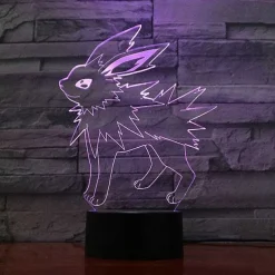 Pkm.store Pokemon Lampen & Nachtlichter-Eevee / Evoli 3D Led Lampe (9 Motive) Nachtlicht, Tischlampe