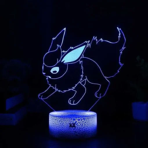 Pkm.store Pokemon Lampen & Nachtlichter-Eevee / Evoli 3D Led Lampe (9 Motive) Nachtlicht, Tischlampe