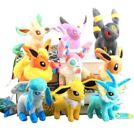 Pkm.store Pokemon Kuscheltiere-Eevee / Evoli Plusch Pokemon (8 Zur Auswahl)