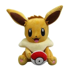 Pkm.store Pokemon Kuscheltiere-Eevee Evoli Mit Pokeball Plusch Pokemon (Ca. 28Cm)