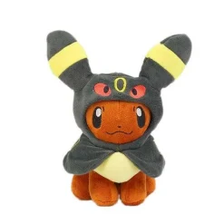 Pkm.store Pokemon Kuscheltiere-Eevee Plusch Mit Poncho - Umbreon, Espeon, Jolteon, Vaporeon, Sylveon, Flareon (Ca. 20Cm)