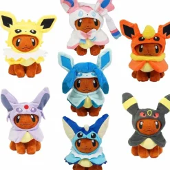 Pkm.store Pokemon Kuscheltiere-Eeveelution Eevee Cosplay Plusch Fgiur (Jolteon Espeon Umbreon Flareon Glaceon Vaporeon Sylveon)