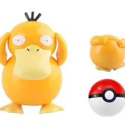 Pkm.store Pokemon Spielzeug-Enton Psyduck Figur Im Pokeball - Pokemon Spielzeug