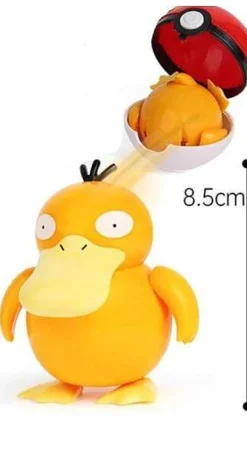 Pkm.store Pokemon Spielzeug-Enton Psyduck Figur Im Pokeball - Pokemon Spielzeug