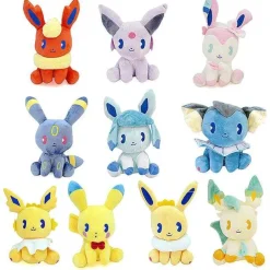 Pkm.store Pokemon Kuscheltiere-10Er Set Evoli Entwicklungen Kuscheltiere (Ca. 17Cm)
