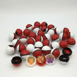 Pkm.store Pokeball & Pokebälle-36Er Set Kleine Pokemon Balle Mit Figur Und Sticker