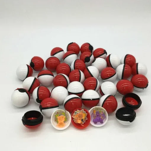 Pkm.store Pokeball & Pokebälle-36Er Set Kleine Pokemon Balle Mit Figur Und Sticker