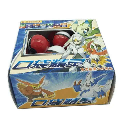 Pkm.store Pokeball & Pokebälle-36Er Set Kleine Pokemon Balle Mit Figur Und Sticker