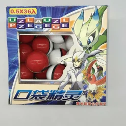 Pkm.store Pokeball & Pokebälle-36Er Set Kleine Pokemon Balle Mit Figur Und Sticker
