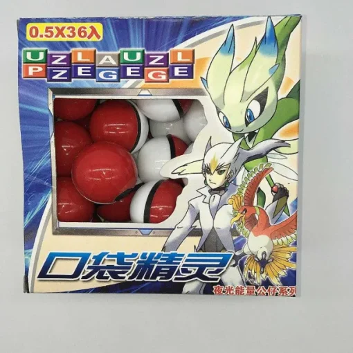 Pkm.store Pokeball & Pokebälle-36Er Set Kleine Pokemon Balle Mit Figur Und Sticker