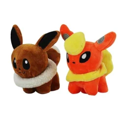 Pkm.store Pokemon Kuscheltiere-8Er Set Mit Nachtara, Evoli, Psiana, Blitza, Aquana, Flamara, Glaziola, Folipurba Kuscheltier