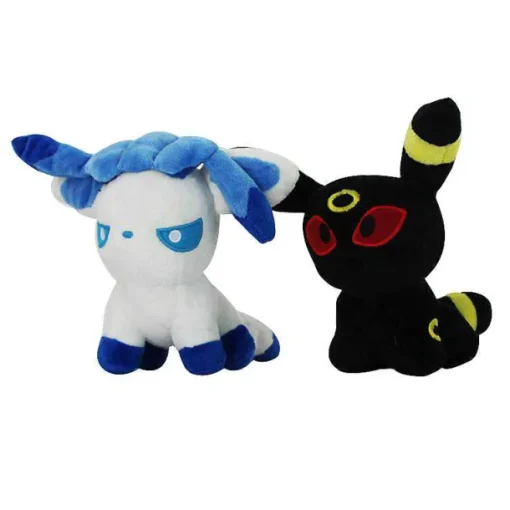 Pkm.store Pokemon Kuscheltiere-8Er Set Mit Nachtara, Evoli, Psiana, Blitza, Aquana, Flamara, Glaziola, Folipurba Kuscheltier