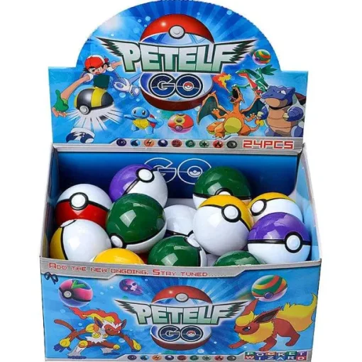 Pkm.store Pokemon Spielzeug-24Er Set Pokebälle (Ca. 5Cm) Rot Oder Farben Gemischt