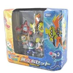 Pkm.store Pokemon Spielzeug-5Er Set Pokemon Spielzeug Pikachu Figuren Rowlet Popplio Litten Tapu Koko