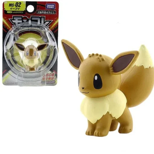 Pkm.store Pokemon Figuren-Evoli Eevee Pokemon Ms-02 Eevee Sammel Figur