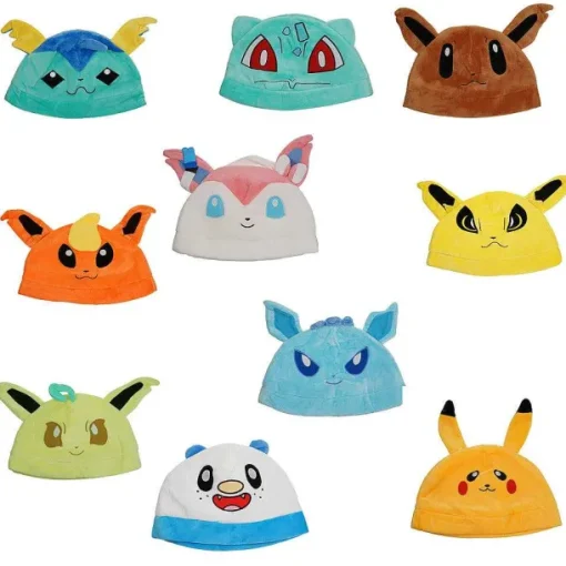 Pkm.store Pokemon Mützen & Caps-Evoli Entwicklungen, Bisasam U. A. Cosplay Mützen