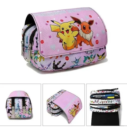 Pkm.store Sonstiges Merchandise-Federmappe Federtasche In Pokemon Motiven