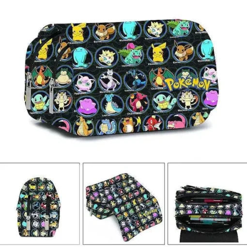 Pkm.store Sonstiges Merchandise-Federmappe Federtasche In Pokemon Motiven