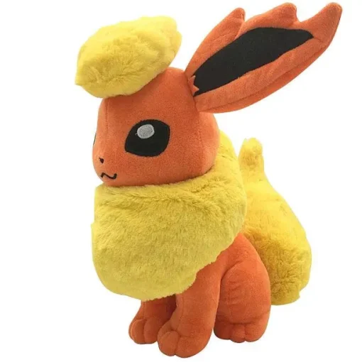 Pkm.store Pokemon Kuscheltiere-Flamara Stofftier / Flareon Kuscheltier Pokemon (Ca. 25Cm)
