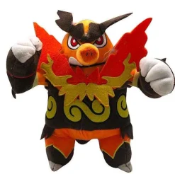 Pkm.store Pokemon Kuscheltiere-Flambirex Emboar Kuscheltier Pokemon (Ca. 24Cm)