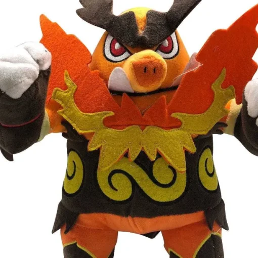 Pkm.store Pokemon Kuscheltiere-Flambirex Emboar Stoff Pokemon (Ca. 30Cm)