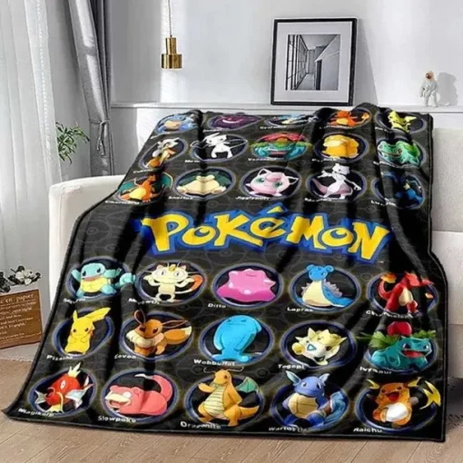 Pkm.store Herbst & Winter-Flauschige Decke Fur Pokemon Fans