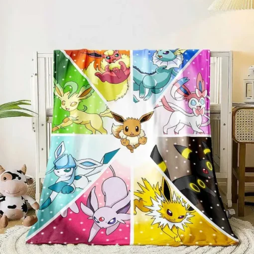 Pkm.store Sonstiges Merchandise-Flauschige Weiche Decken Mit Pikachu Und Evoli Motiven