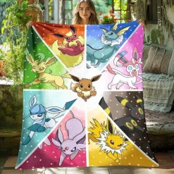 Pkm.store Sonstiges Merchandise-Flauschige Weiche Decken Mit Pikachu Und Evoli Motiven