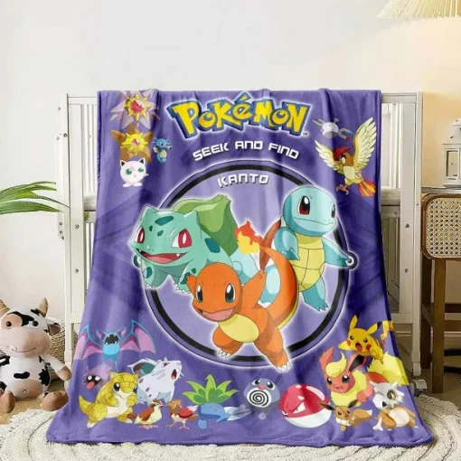 Pkm.store Sonstiges Merchandise-Flauschige Weiche Decken Mit Pikachu Und Evoli Motiven