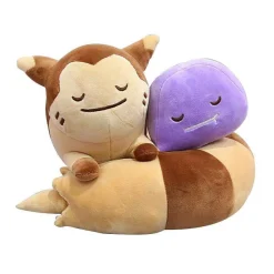 Pkm.store Pokemon Kuscheltiere-Furret / Wiesenior Mit Ditto Pluschtier (Ca. 30Cm)