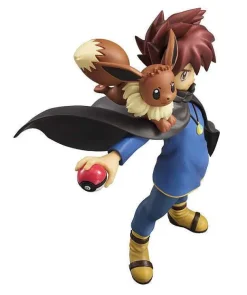 Pkm.store Pokemon Figuren-Gary Oak Eevee / Evoli Pokemon Figur (Ca. 14Cm)