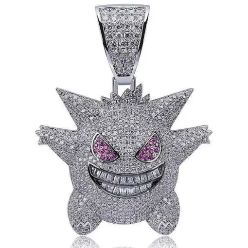 Pkm.store Pokemon Schmuck-Gengar Pokemon Hip Hop Halskette
