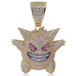 Pkm.store Pokemon Schmuck-Gengar Pokemon Hip Hop Halskette
