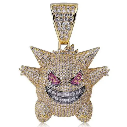 Pkm.store Pokemon Schmuck-Gengar Pokemon Hip Hop Halskette