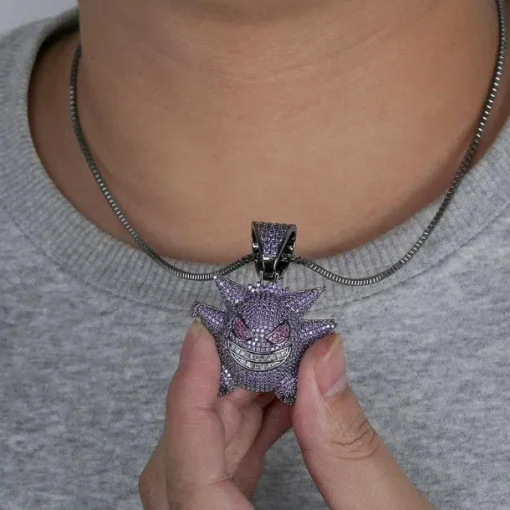 Pkm.store Pokemon Schmuck-Gengar Pokemon Hip Hop Halskette